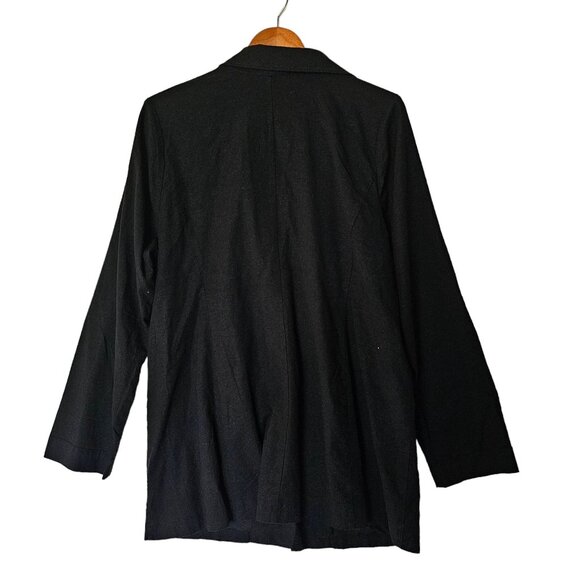 Torrid Linen Relaxed Fit Blazer Plus Size 2X NWT Lined Double‎ Button Front - Picture 10 of 13